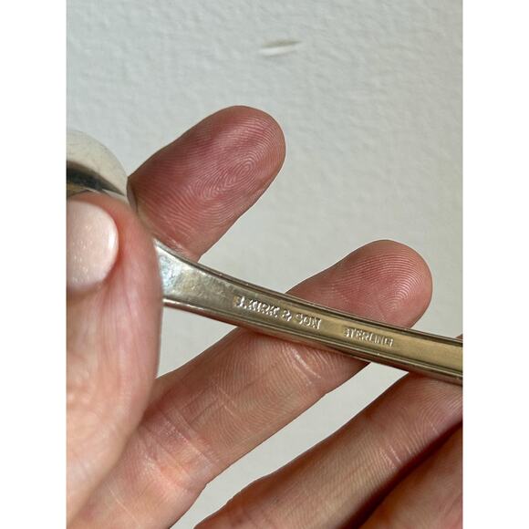 Vintage S Kirk & Son Sterling Serving Spoon | Serving Spoon | 925 Silverware - Picture 6 of 6